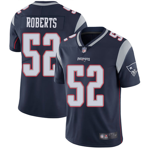 New England Patriots Football #52 Vapor Limited Navy Blue Men Elandon Roberts Home NFL Jersey